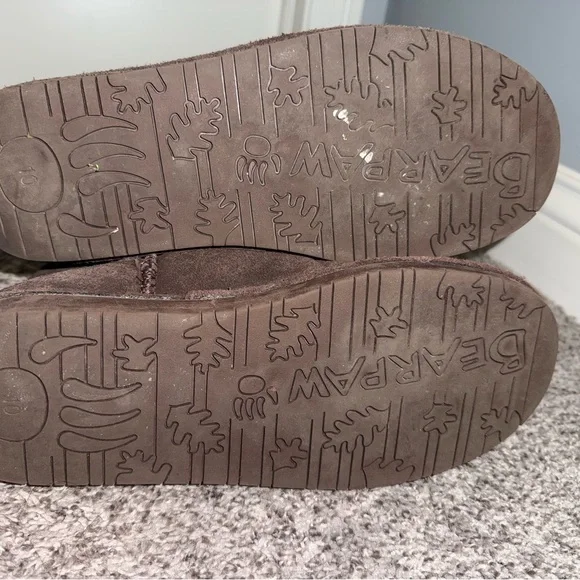 BearPaw EUC Chocolate Suede Boots size 10 - Picture 3 of 3